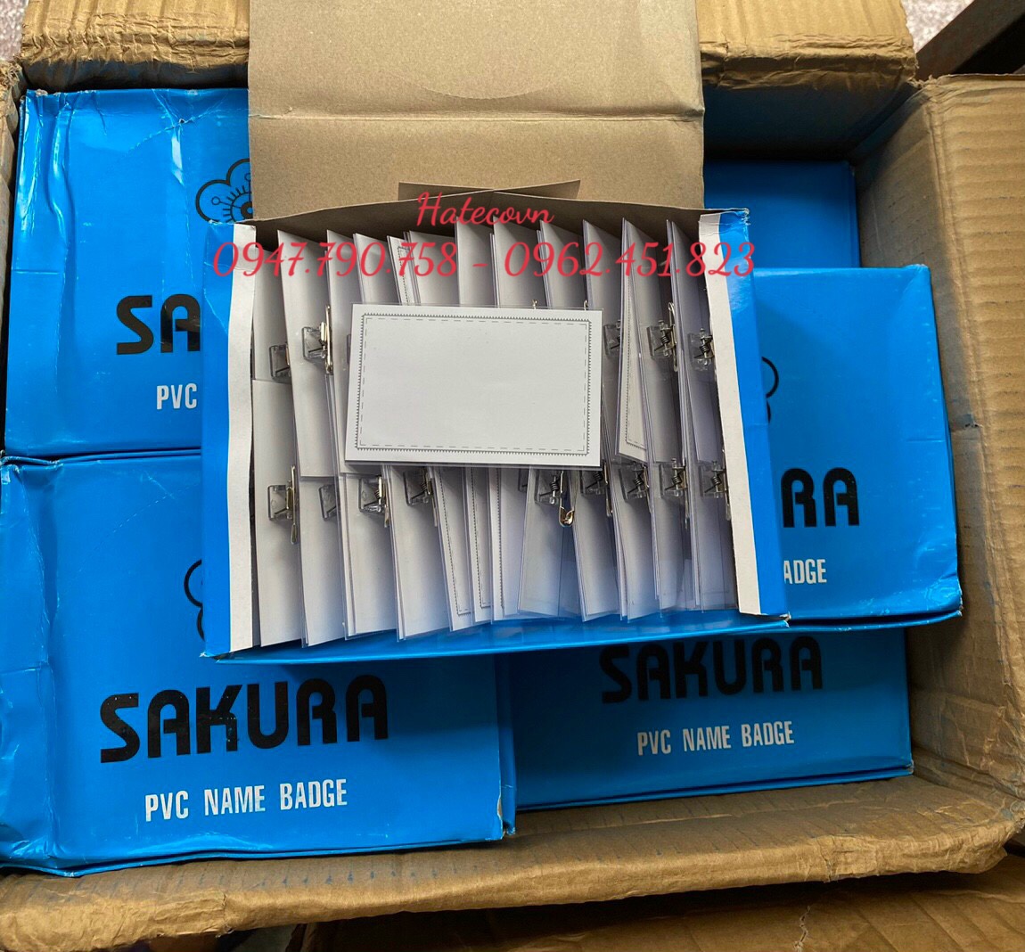 THẺ CÀI SAKURA -  MẶT THẺ CÀI SAKURA - Kẹp thẻ hội nghị