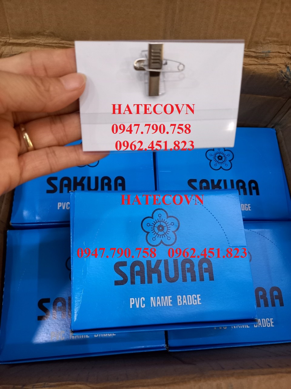 THẺ CÀI SAKURA -  MẶT THẺ CÀI SAKURA - Kẹp thẻ hội nghị