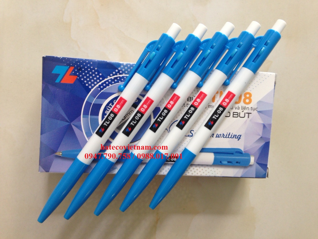 BÚT BI BẤM THIÊN LONG TL- 08 NGÒI 0.8 (HÀNG CHÍNH HÃNG CHUẨN CÔNG TY) TL08