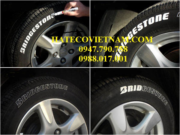 Bút Sơn Toyo 101 màu TRẮNG - Bút tô vẽ thông số lốp, làm mới giày, lên mọi bề mặt không trôi...