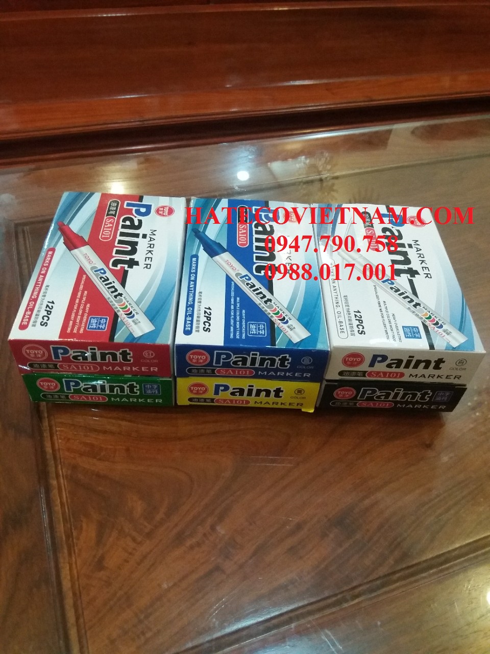 Bút Sơn Toyo VÀNG - Bút tô vẽ thông số lốp, giày dép, mọi bề mặt nhanh khô...