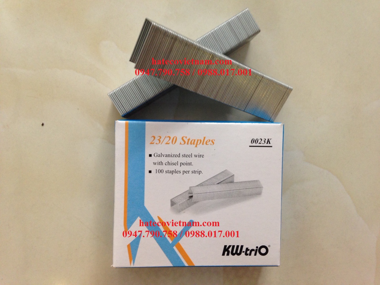 ĐẠN GHIM KW-TRIO 23/24, 23/23, 23/20, 23/17, 23/15, 23/13, 23/10, 23/8, 53/10, 53/8, 24/6 CHÍNH HÃNG