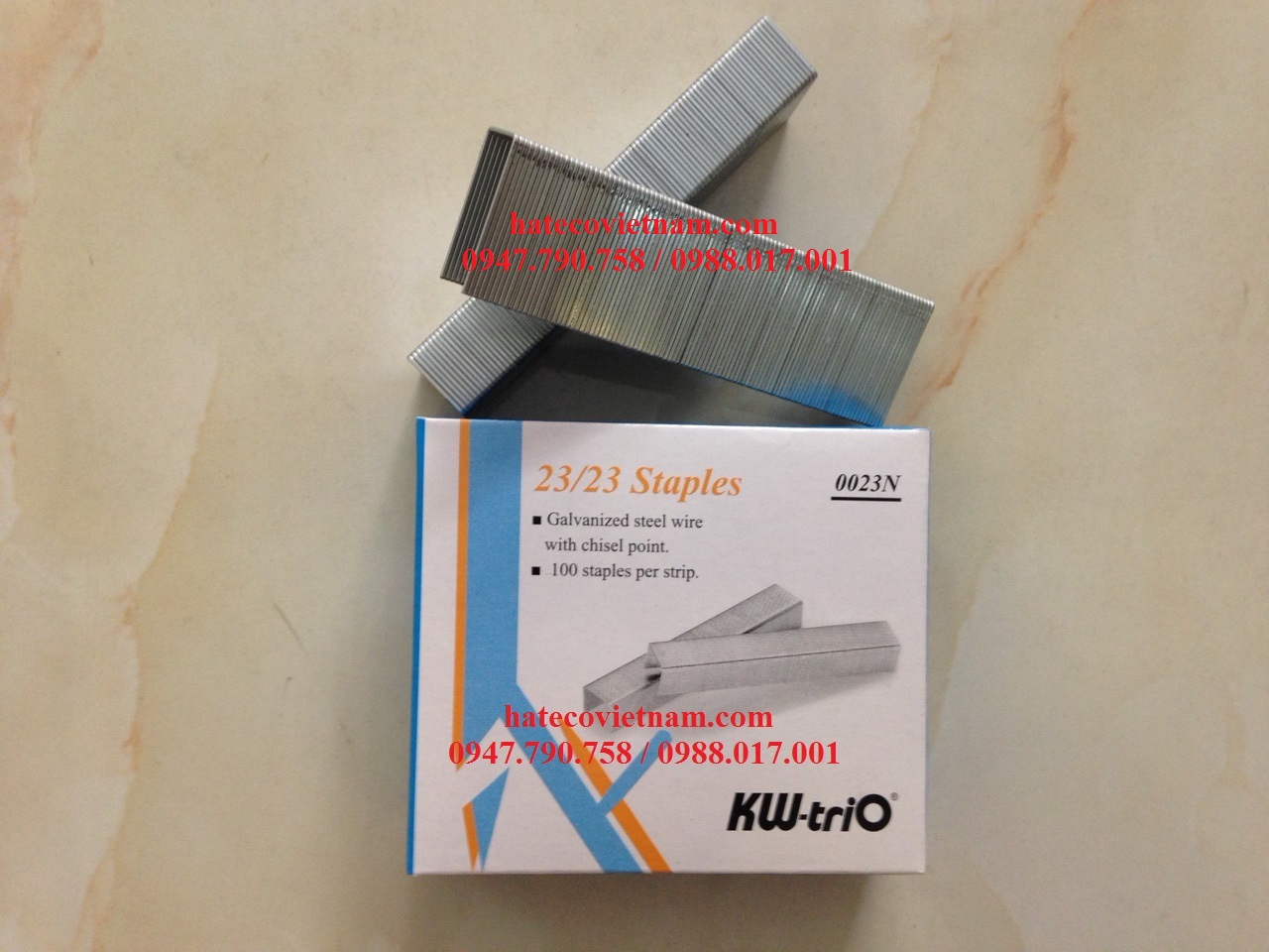 ĐẠN GHIM KW-TRIO 23/24, 23/23, 23/20, 23/17, 23/15, 23/13, 23/10, 23/8, 53/10, 53/8, 24/6 CHÍNH HÃNG