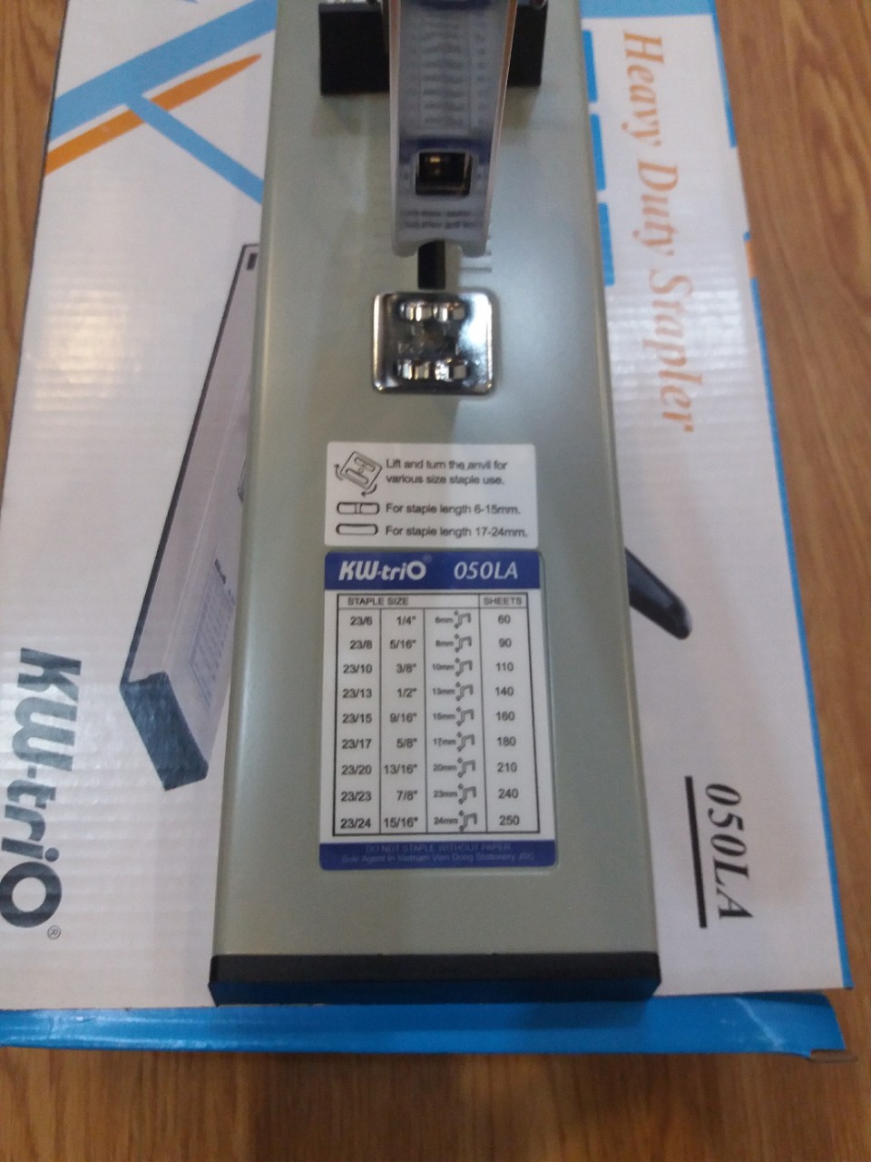 DẬP GHIM ĐẠI KW TRIO 50LA 240 TỜ CHÍNH HÃNG - MÁY BẤM GHIM 50 LA