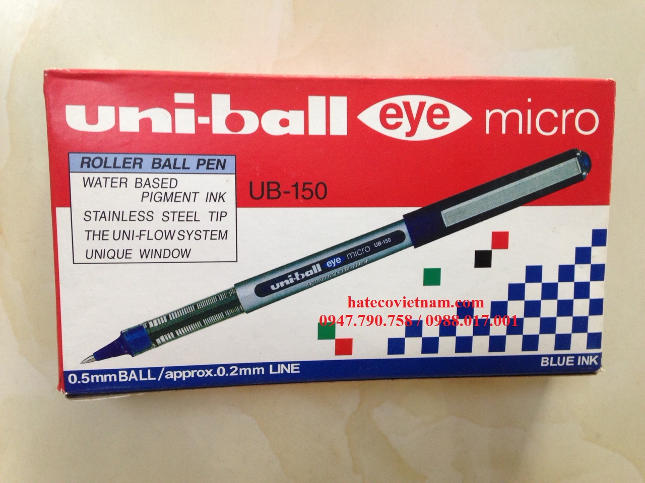 BÚT KÝ UNI UB150 XANH, NÉT 0.5 - BÚT UNI - BÚT MỰC NƯỚC