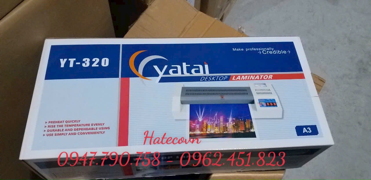 Máy ép Plastic YT - 320 khổ A3, 4 Rullo - Máy ép ảnh (cam kết HÀNG CHÍNH HÃNG)