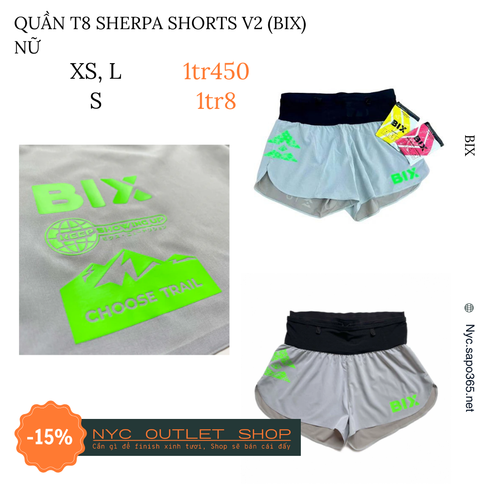 Quần nữ T8 Sherpa Shorts v2