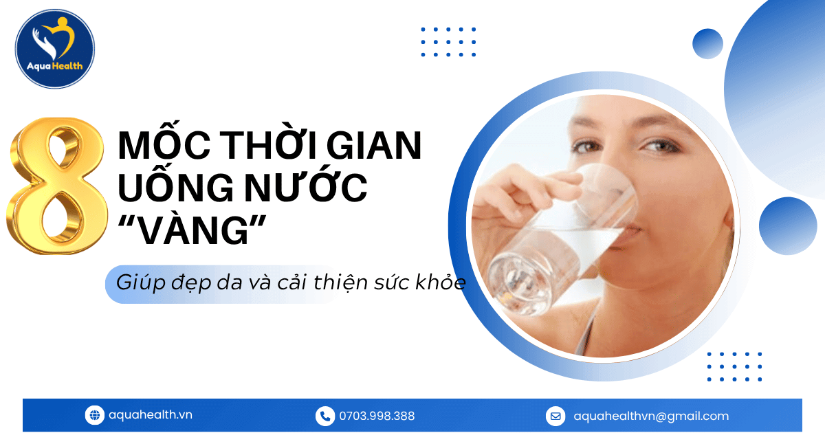 8 Mốc Thời Gian Uống Nước “Vàng” Cải Thiện Làn Da