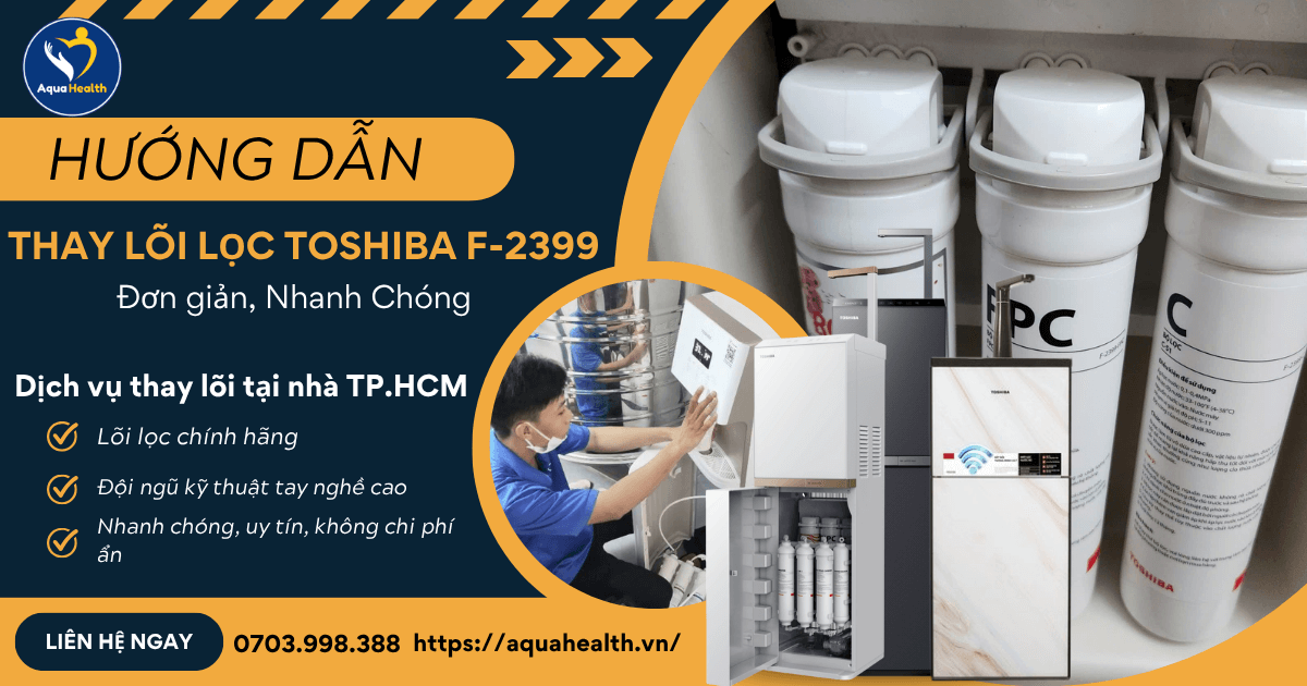 Hướng Dẫn Thay Lõi Lọc Toshiba F-2399 Cực Đơn Giản