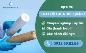 Dịch Vụ Thay Lõi Lọc Tận Tâm Tại Nhà Khu Vực Quận 1 Hồ Chí Minh