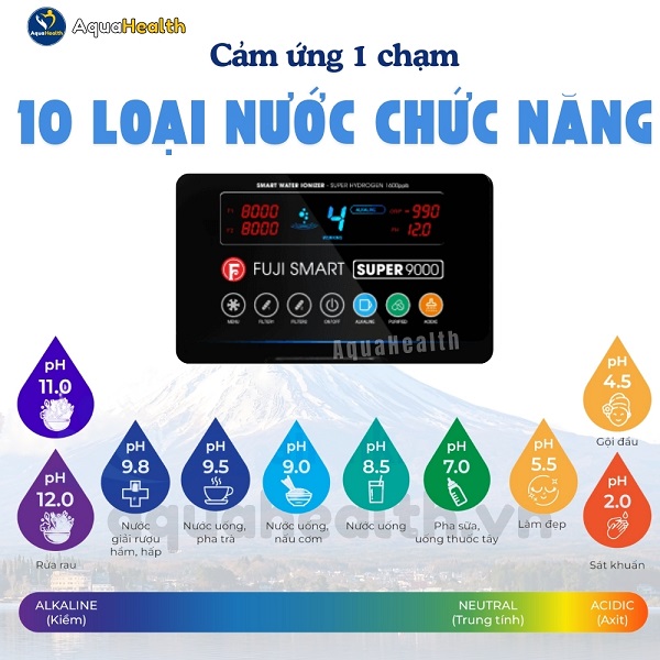10 loại nước đa chức năng Fuji Smart Super 9000