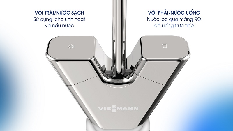 Vòi nước với 2 chế độ: nước sinh hoạt, nước uống