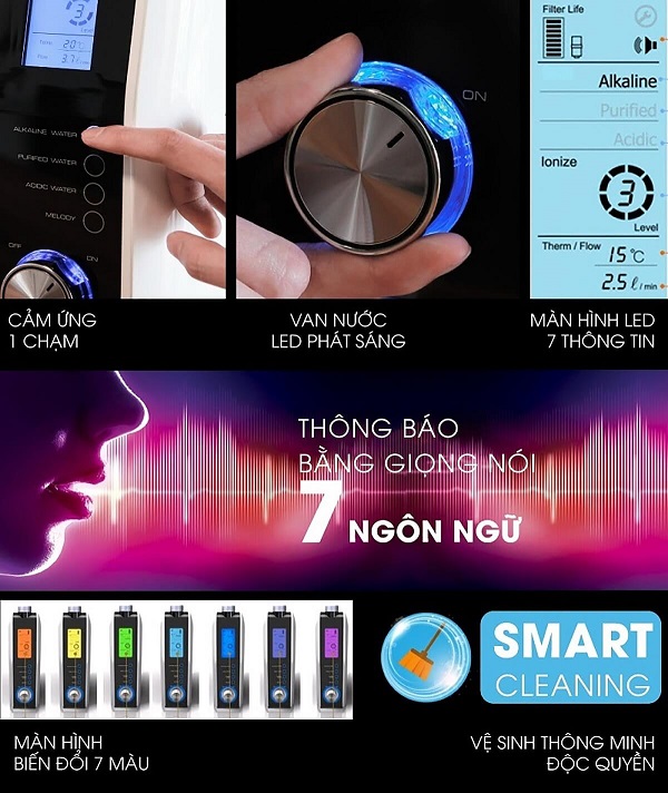 6 công nghệ vận hành thông minh model Fuji K8 Slim