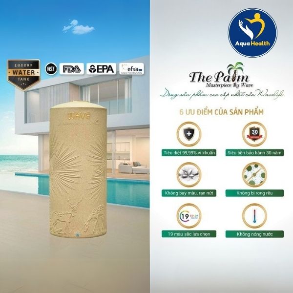 Bồn nước kháng khuẩn The PALM - Wavelife