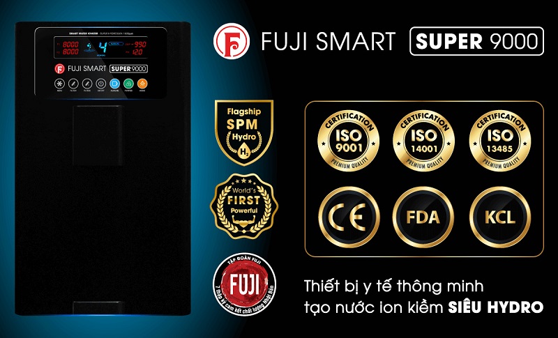 Chứng nhận chất lượng máy điện giải Fuji Smart Super 9000
