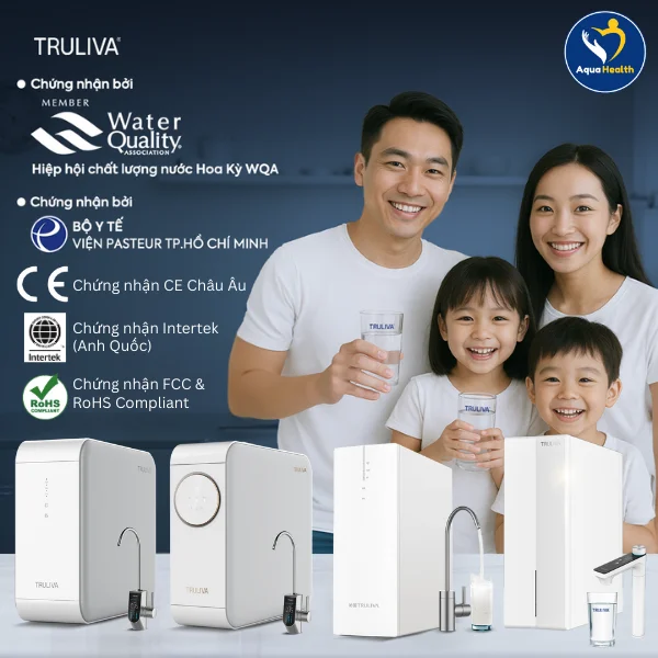 Các chứng nhận quốc tế khẳng định chất lượng máy lọc nước Truliva