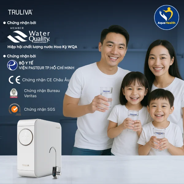 Các chứng nhận về chất lượng và sức khỏe của máy lọc nước Truliva
