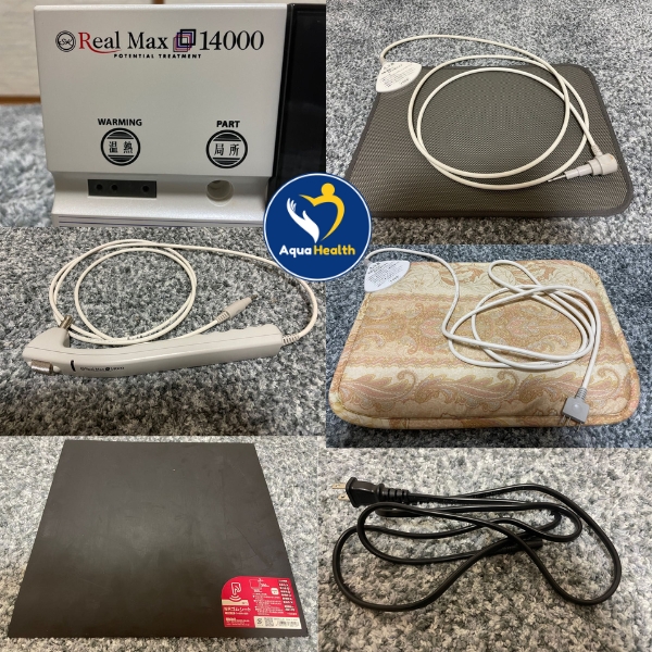 Các phụ kiện đi kèm trong máy xung điện Real Max 14000