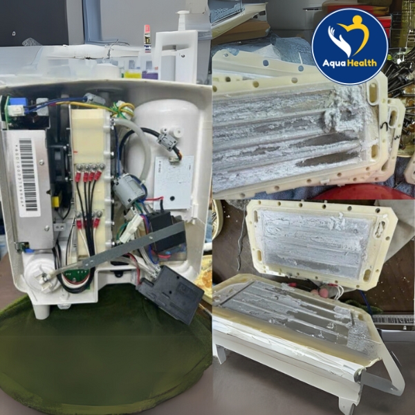 Cặn bẩn bám lại trên các tấm điện cực sau thời gian sử dụng