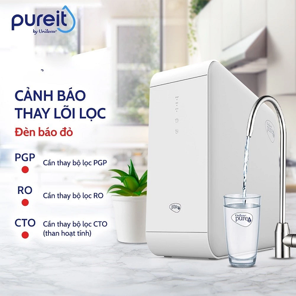 Đèn cảnh báo thay lõi lọc Unilever Pureit Delica UR5440