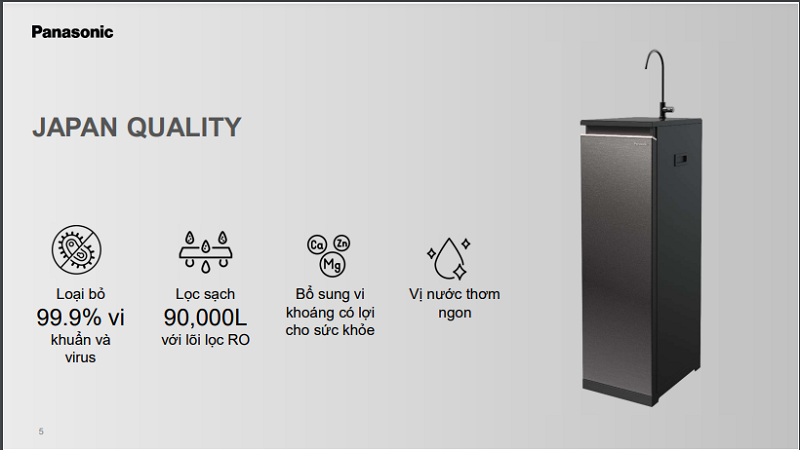 Điểm nổi bật của Máy lọc nước RO Panasonic TK-CA812M-VN