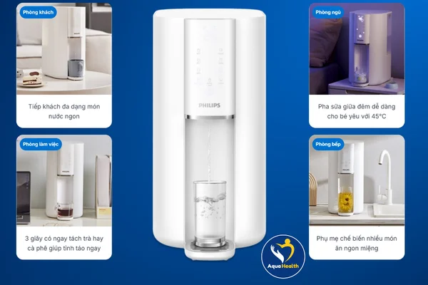 Máy lọc nước để bàn RO Philips ADD6901 - Nước nóng tinh khiết trong vòng 3 giây