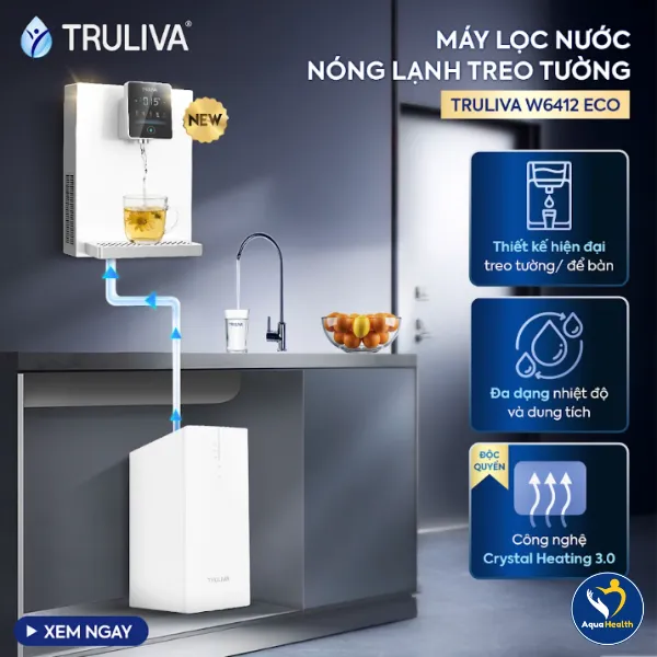 Combo Máy Lọc Nước Nóng Lạnh Truliva W6412 UR3626 Hoạt Động Như Thế Nào Để Tạo Ra Nguồn Nước Uống Tinh Khiết