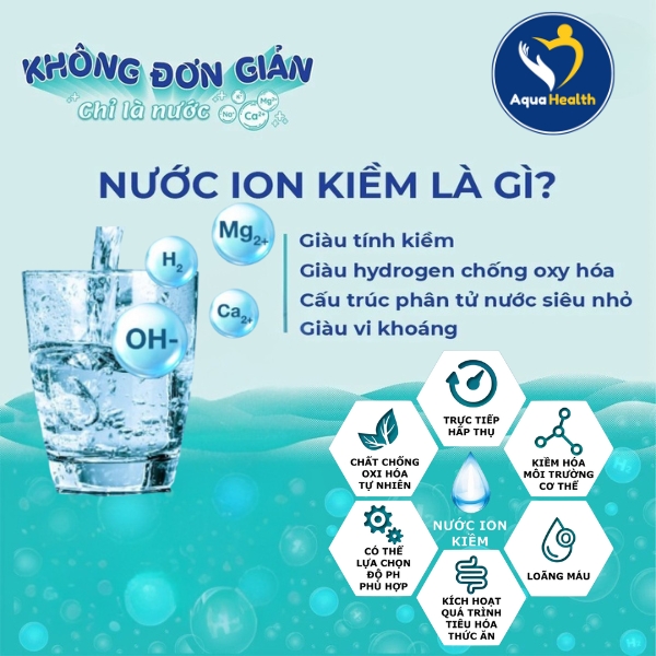 Công dụng của nước ion kiềm đến với sức khỏe người dùng