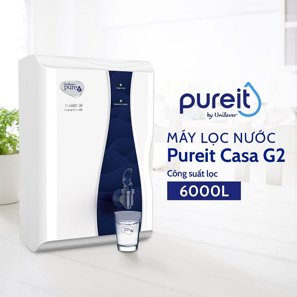 Công suất máy lọc nước Pureit Casa G2 6000l