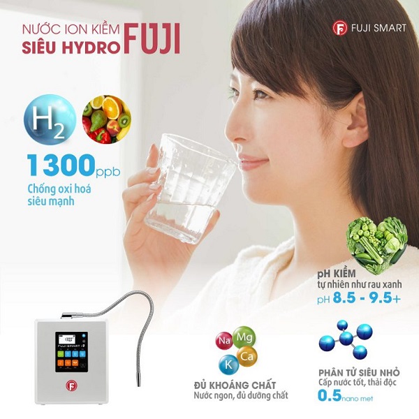 Đặc tính nổi bật máy lọc nước ion kiềm Fuji Smart i9