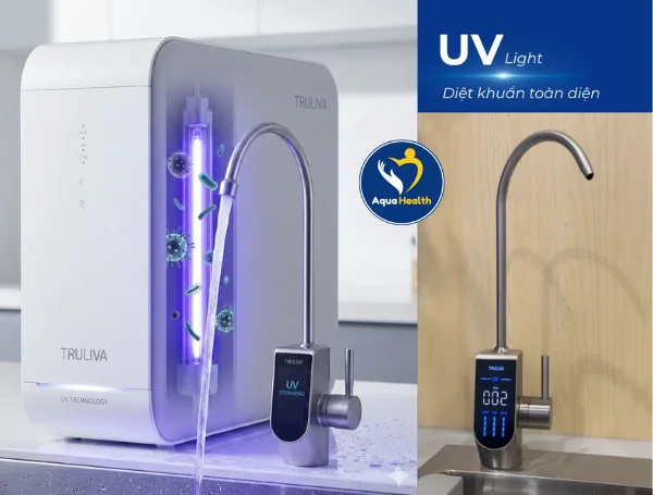 Đèn UV diệt khuẩn lên đến 99.9% trên máy lọc nước Truliva UR5840