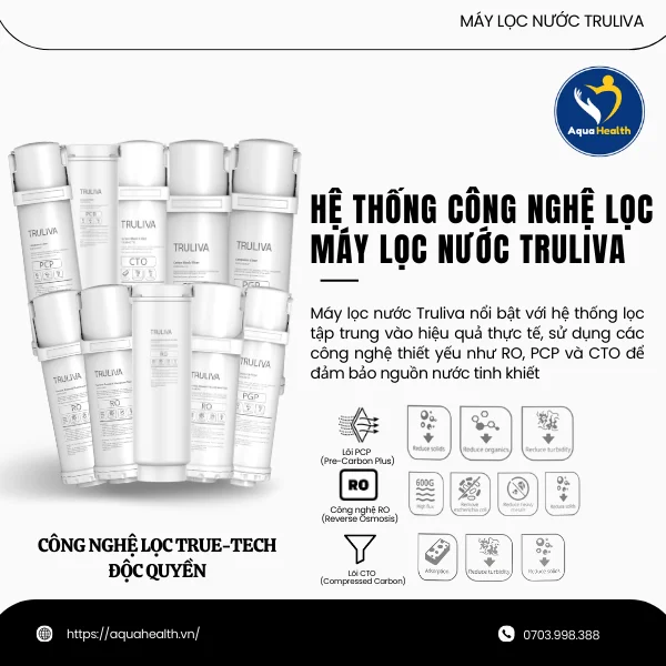 Hệ thống công nghệ lọc cốt lõi của máy lọc nước Truliva