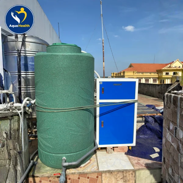 Hệ thống lọc nước nha khoa bao gồm máy lọc nước bán công nghiệp và bồn kháng khuẩn WAVELIFFE