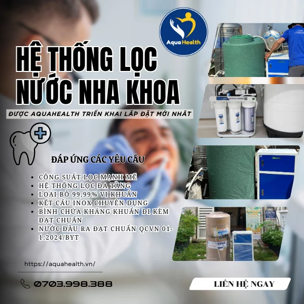 Hệ Thống Lọc Nước Nha Khoa Được AquaHealth Triển Khai Lắp Đặt Tại Các Dự Án Gần Đây