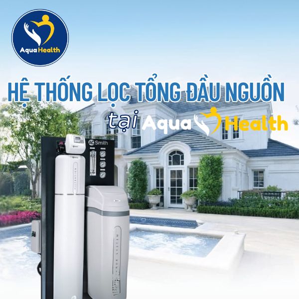 hệ thống lọc tổng đầu nguồn tại Aquahealth