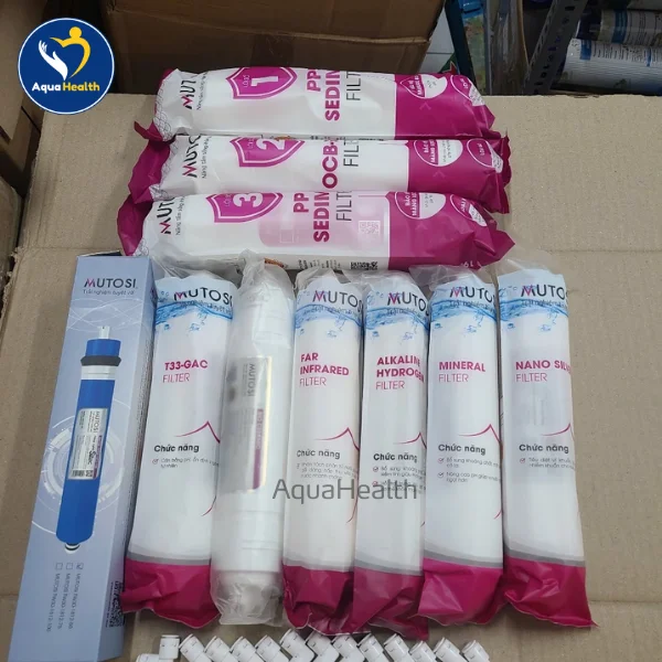 Hình Ảnh Thực Tế Bộ 10 Lõi Lọc Nước Mutosi