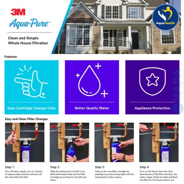 Hướng Dẫn Thay Thế Lõi Lọc 3M Aqua-Pure AP917HD-S Chi Tiết