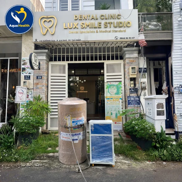 Lắp đặt hệ thống lọc nước nha khoa tại phòng khám Lux Smile