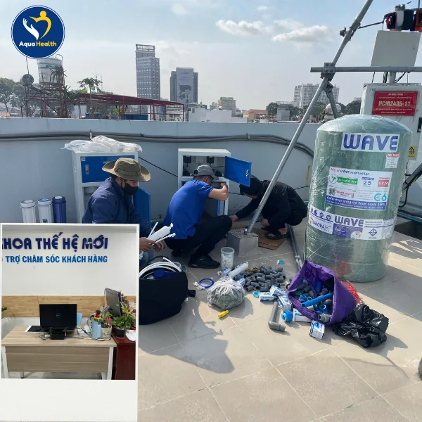 Lắp đặt máy lọc nước bán công nghiệp 100L cho nha khoa Thế Hệ Mới