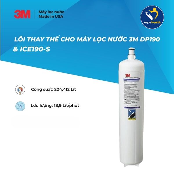 Lõi lọc chính hãng 3M thay thế máy lọc nước 3M ICE190-S