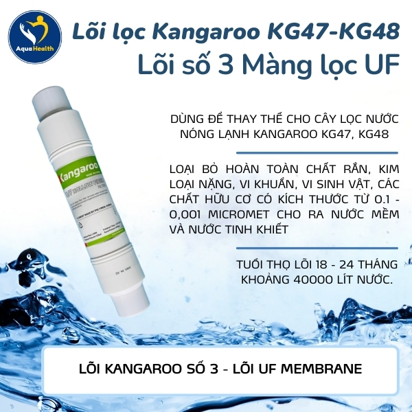 Lõi lọc Kangaroo KG47-KG48 - Lõi số 3 Màng lọc UF