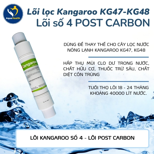 Lõi lọc Kangaroo KG47-KG48 - Lõi số 4 Post Carbon
