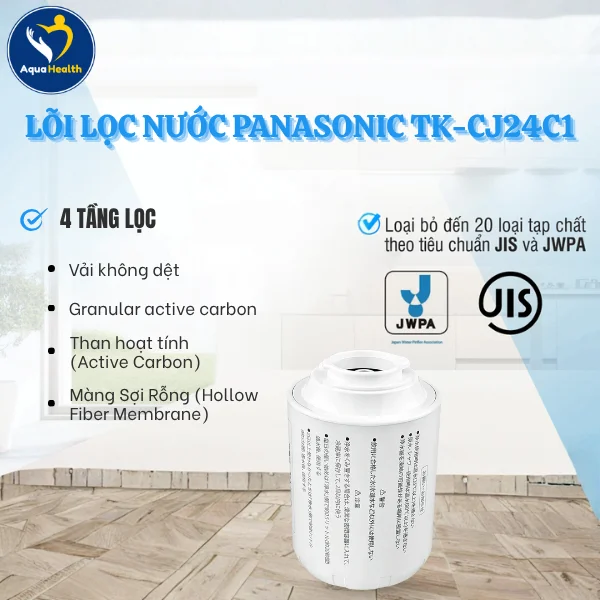 Lõi Lọc Nước Panasonic TK-CJ24C1 Đạt Tiêu Chuẩn JIS S Và JWPA