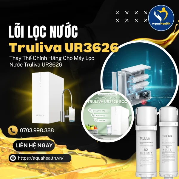 Lõi Lọc Nước Truliva UR3626 Thay Thế Chính Hãng Cho Máy UR3626
