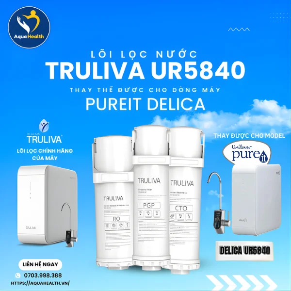 Lõi Lọc Nước Truliva UR5840 – Dùng Chung Cho Truliva UR5840 Và Pureit Delica Model UR5840
