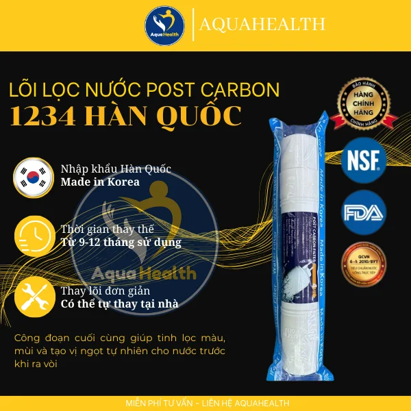 Lõi Lọc Post Carbon – Hoàn Thiện Vị Nước Và Ngăn Tái Nhiễm
