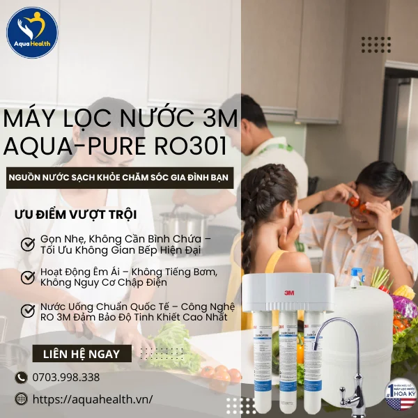 Máy Lọc Nước 3M Aqua-Pure RO301 – Lý Do Khiến Hàng Nghìn Gia Đình Tin Dùng