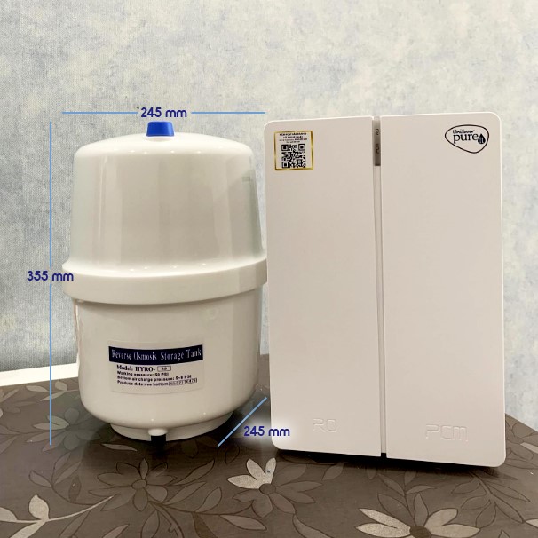 Kích thước máy lọc nước Unilever Pureit Tanka