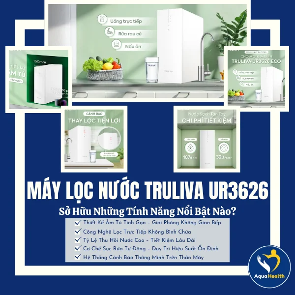 Máy Lọc Nước Truliva UR3626 Sở Hữu Những Tính Năng Nổi Bật Nào