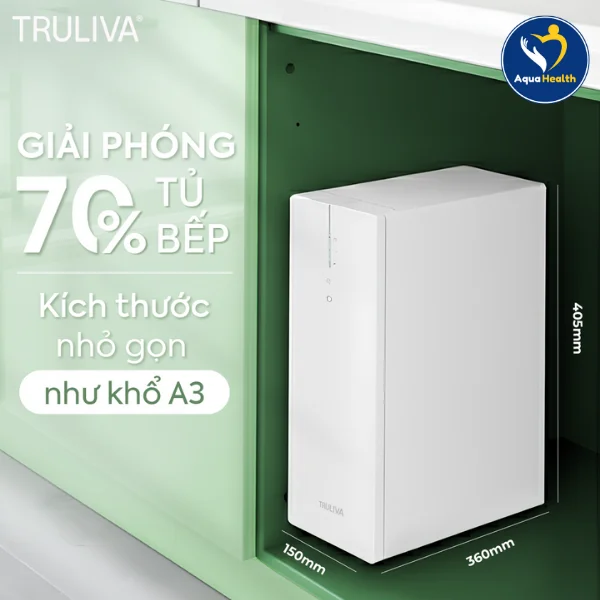 Máy lọc nước Truliva UR3626 tối ưu diện tích lắp đặt với kích thước "siêu" gọn